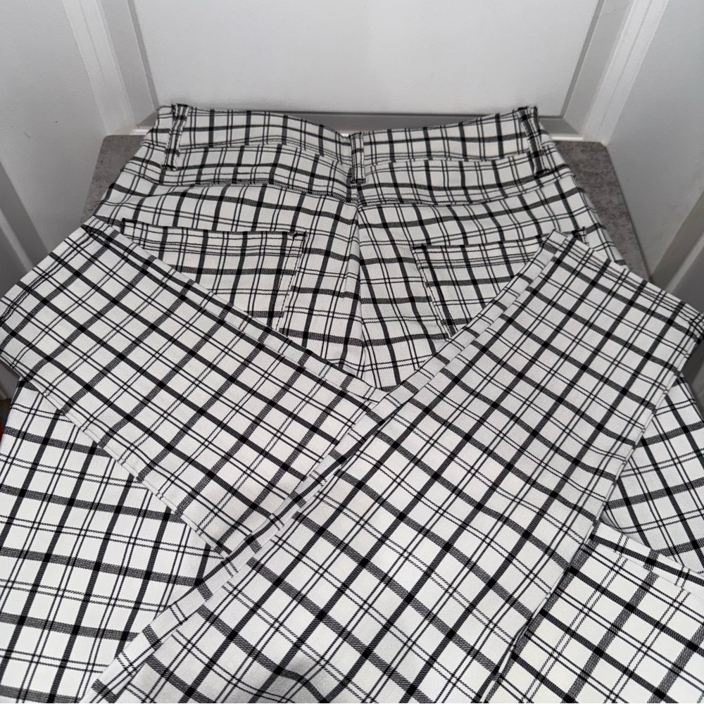 Chocolate USA Plaid High Waist Skinny Cropped Pants Size SMALL - Picture 5 of 5